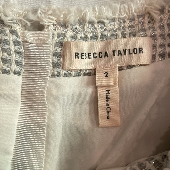 Rebecca Taylor Grey and White Tweed Dress - Picture 9 of 14